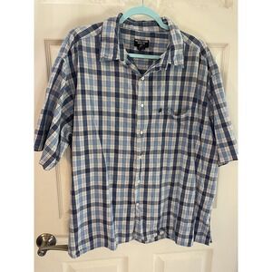 Ralph Lauren Jeans Co Button Up Short Sleeve‎ Shirt Mens XXL Black Tag Preppy